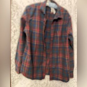 CARBON 2COBALT 💯 Percent Cotton Plaid Shirt (M)